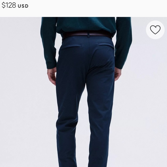 Lululemon Commission Pant Slim 34"L Warpstreme Men's Size 32 True Navy - Picture 3 of 7